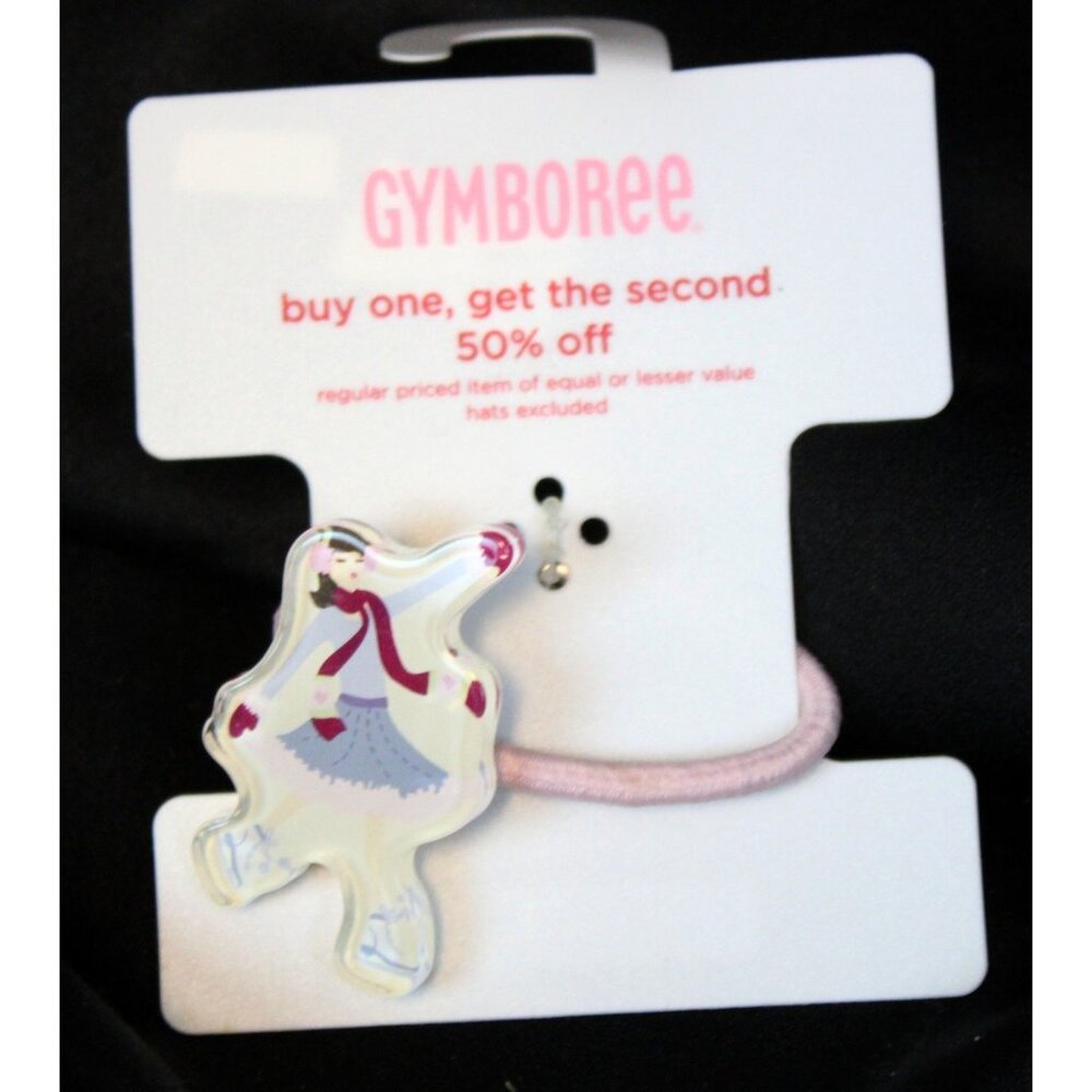 NWT 2005 Gymboree Winter Princess Pony-o Pony Tail Holder Ice Skater Girl Plasti
